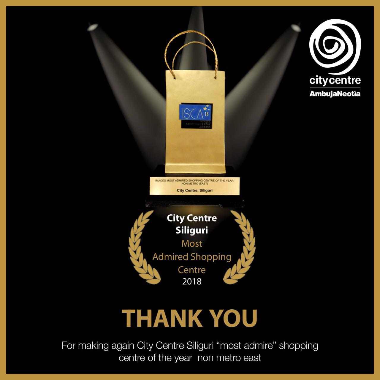City Centre Siliguri awarded most admired Shopping Centre 2018 Update